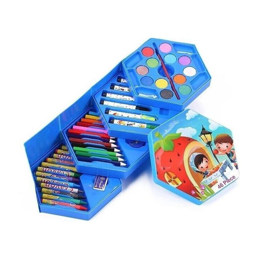 Mavin Colours Set For Kids | Drawing Kit 46 Pc Color Tools & Art Accessories ||