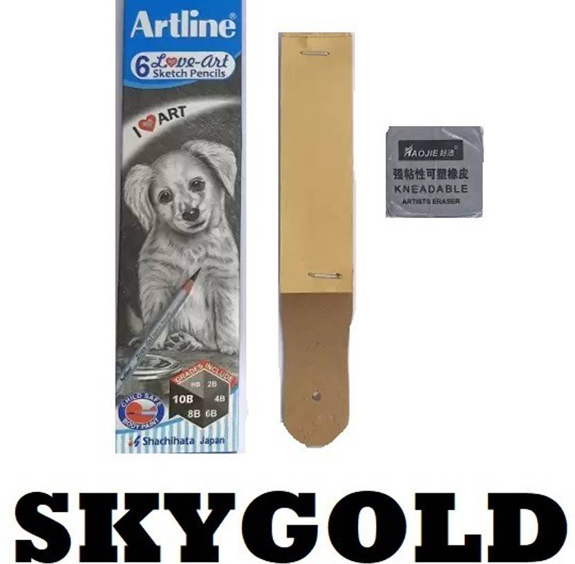 SKYGOLD ARTLINE SKETCHING PENCIL SET , KNEADED ERASER