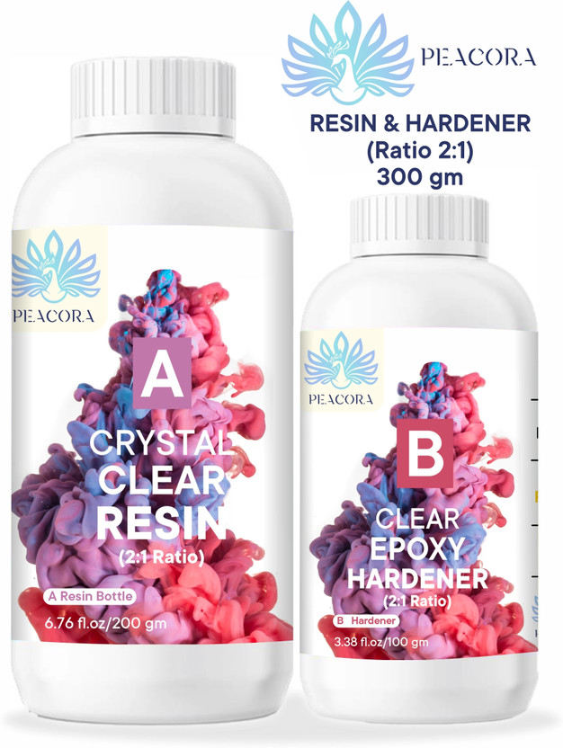 PEACORA Epoxy Art Resin Hardner Resin Art Medium(300 ml)