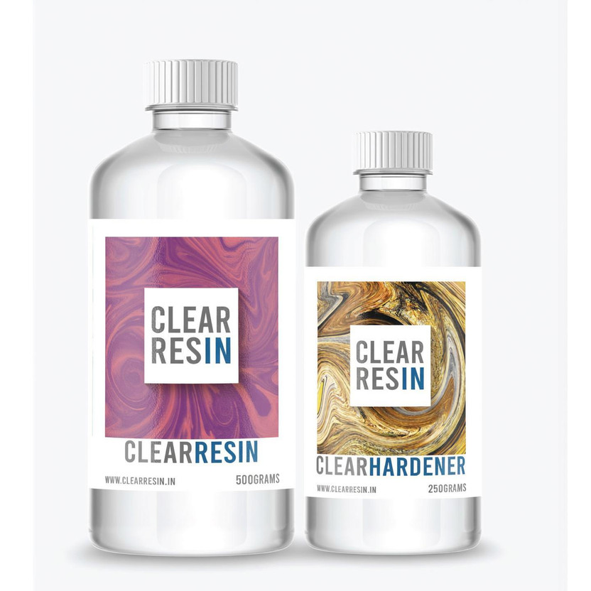 CLEAR CLEAR RESIN Clear Epoxy/Resin and Hardener (750grams Pack) - Flipkart Deal