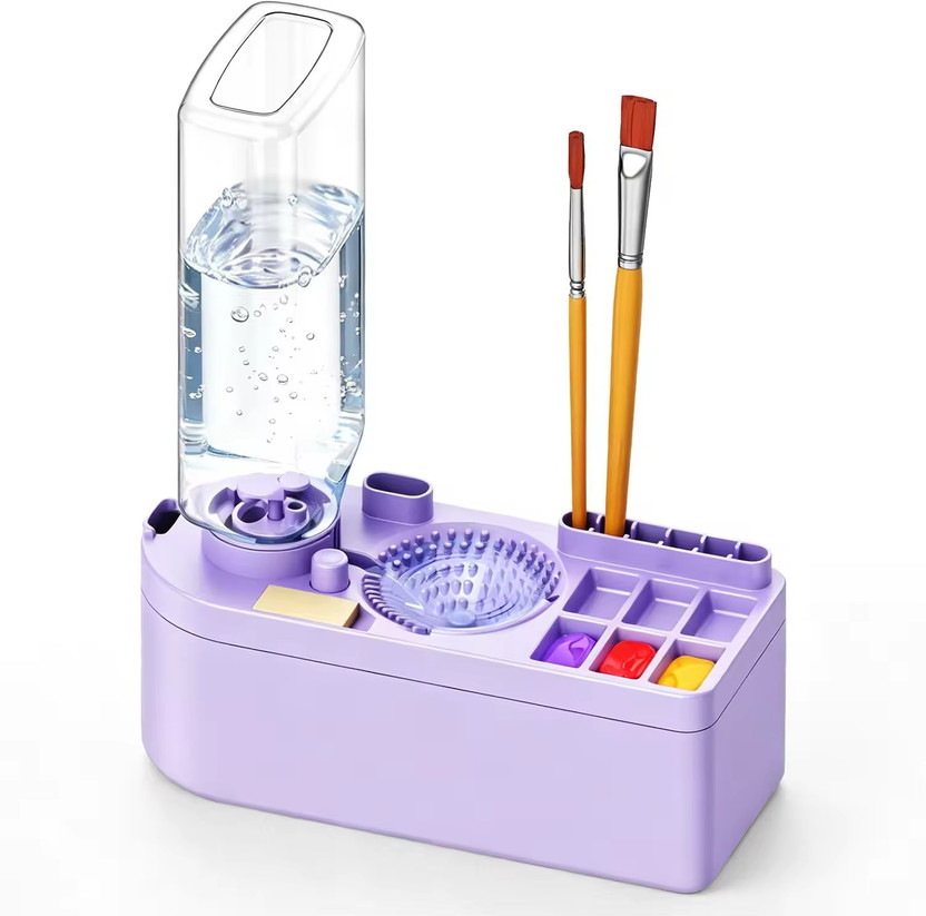 Adoere Adoere All-in-1 Paint Brush Cleaner with Water Dispenser, 7 Brush Slots & Palette - Flipkart Deal