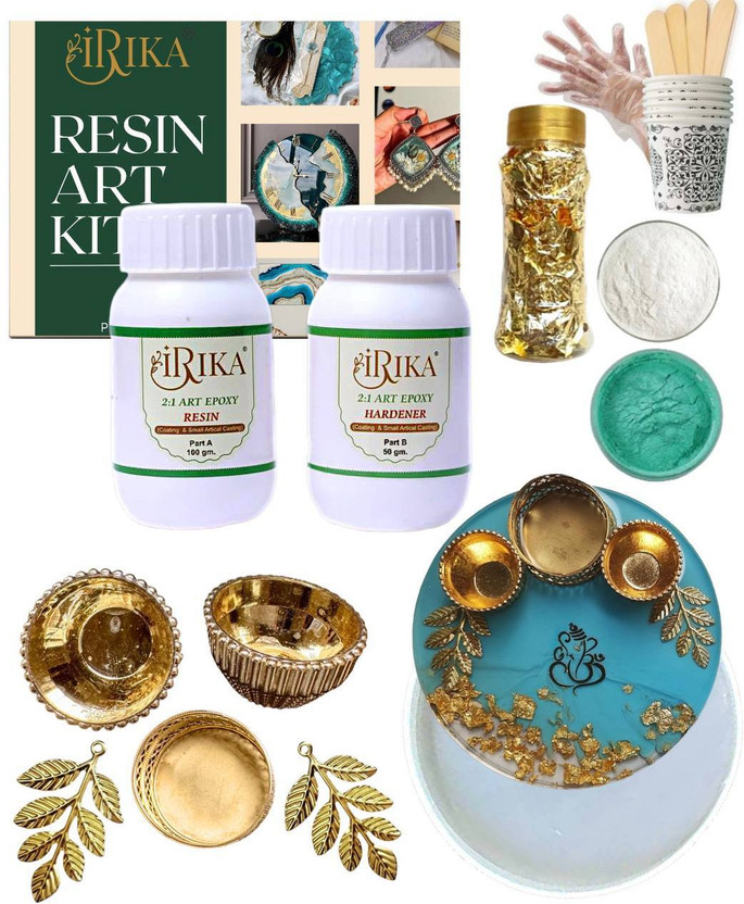 irika Resin Pooja Thali Kit – 2:1 Epoxy Resin with essential