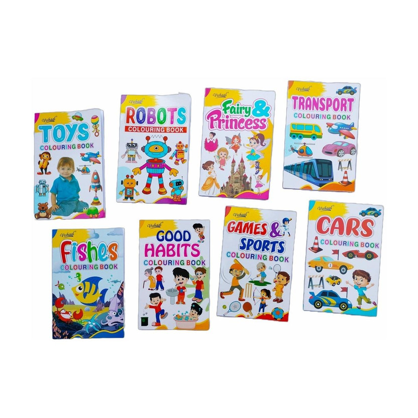 VISHAL TREND Colouring Book Set of 8