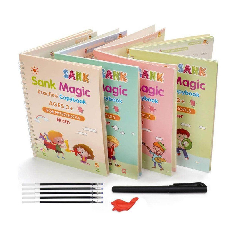 Villy Villy Magic Book For Kids ( 4 Book + 10 Refill + 1 Pen + 1 Grip ) - Flipkart Deal