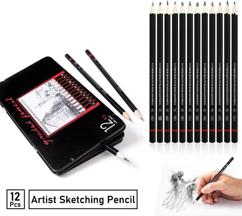 Wynhard 12 Pcs Professional Artist Sketch Pencil Set for