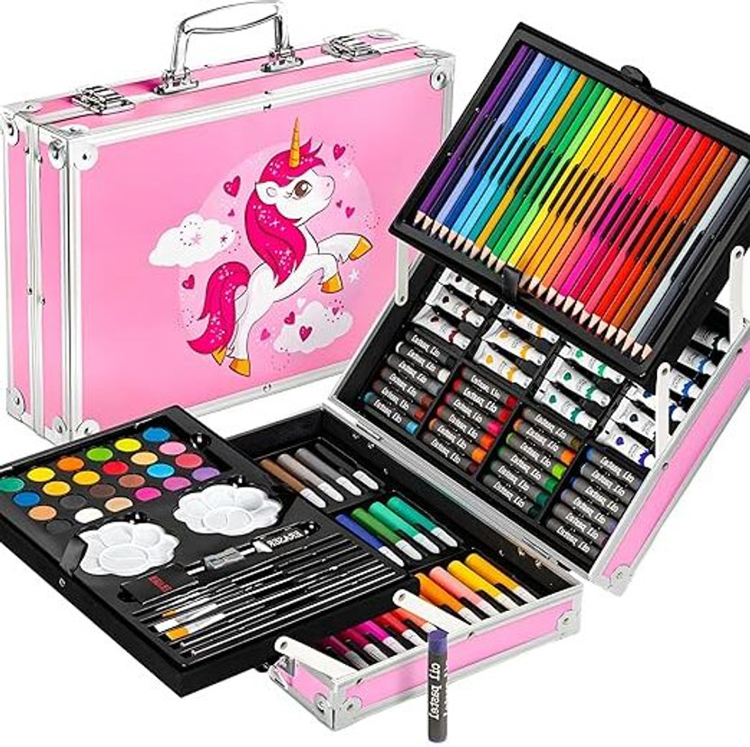 FIPPYO Art & Craft Supplies Drawing & Painting Set Great Birthday Gift