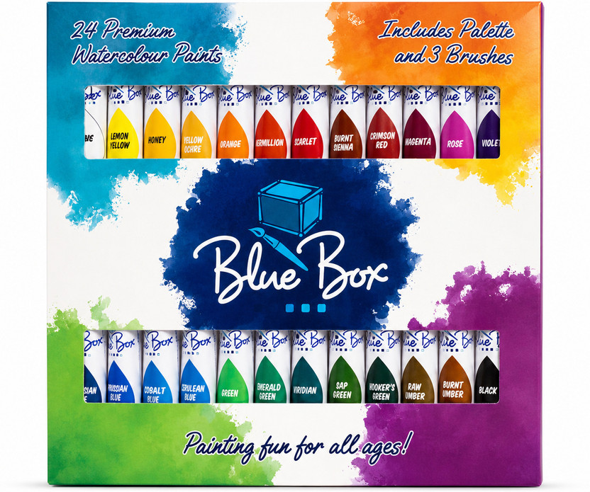 Mitvasalse Mitvasalse 24 Colors Watercolor Paint Set (12ML Tubes) with Brush & Palette(Set of 24, Multicolor) - Flipkart Deal