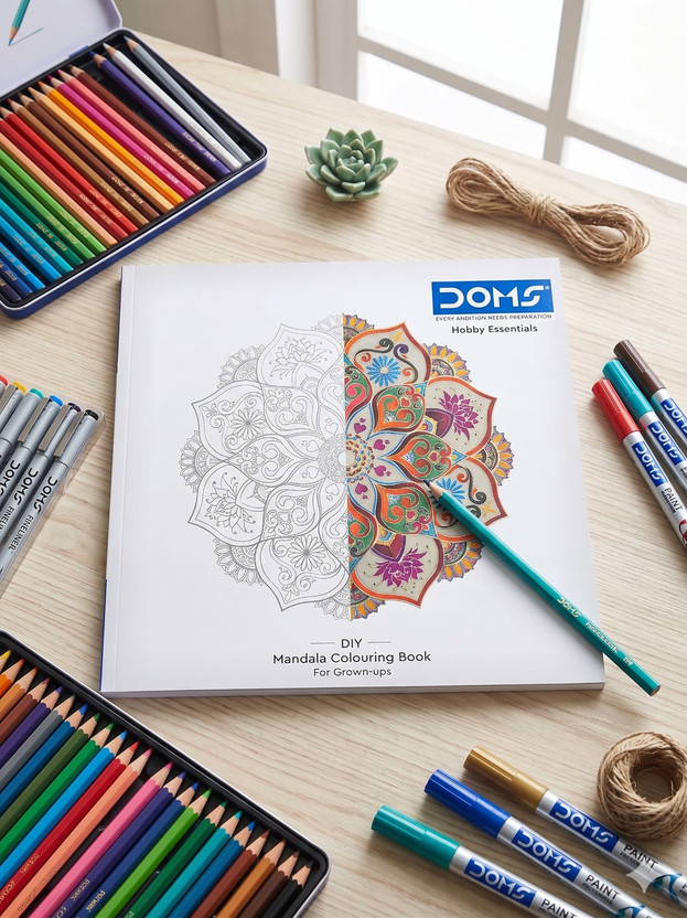 DOMS Mandala art colouring book (48 pages)