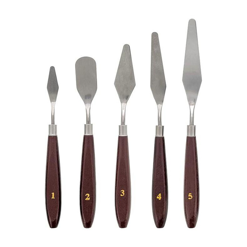 Eclet Eclet Palette Painting Knives - Set of 5 Various Sizes & Shapes, Stainless Stee-Pp - Flipkart Deal