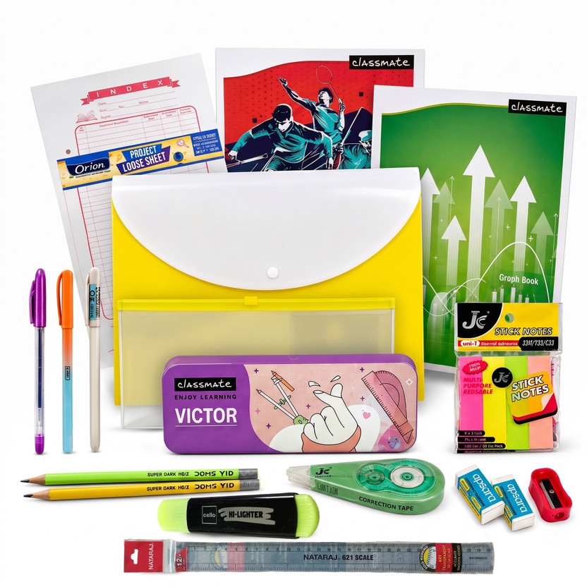 NovelVerse Grade 6 CBSE Stationery Pack - Complete School Supplies Kit for Students