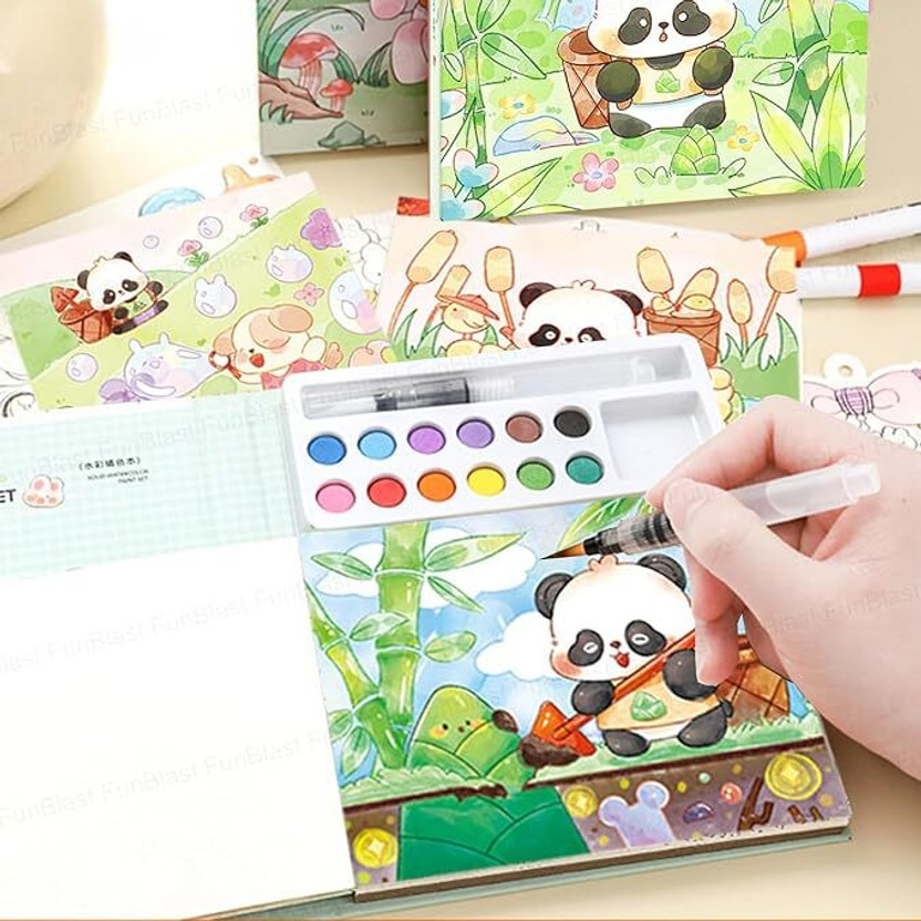 JiyanEcommerce JiyanEcommerce PAINTING BOOK Polycotton Soft Touch Board Canvas (Set of 1)(Multicolor) - Flipkart Deal