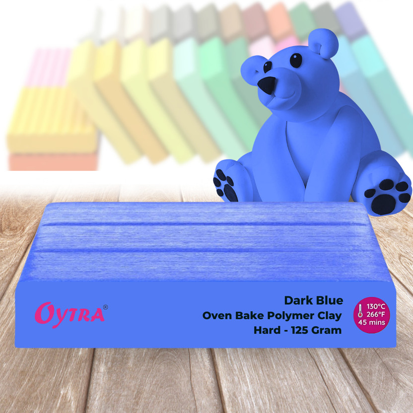 OYTRA Polymer Oven Bake Clay for Jewelry Making Dark Blue Color (100 Grams)
