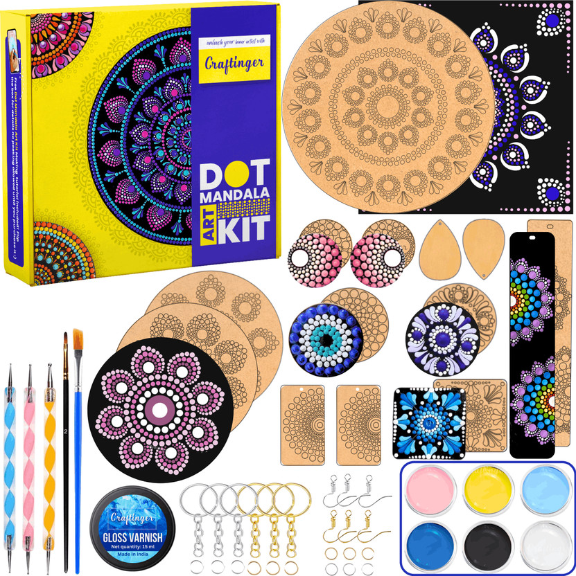 Craftinger DIY Mandala Dotting art Kit for adults & beginners
