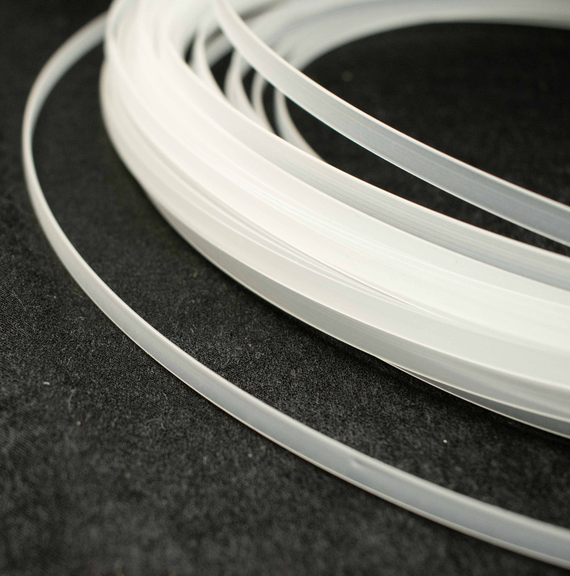 IBB 6 Meters Plastic Boning for Swing Wire, Size 6 mm, white Colour