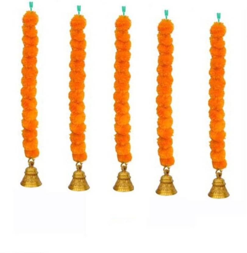 Shri Radhakrishna flowers Orange Marigold Artificial Flower Price in