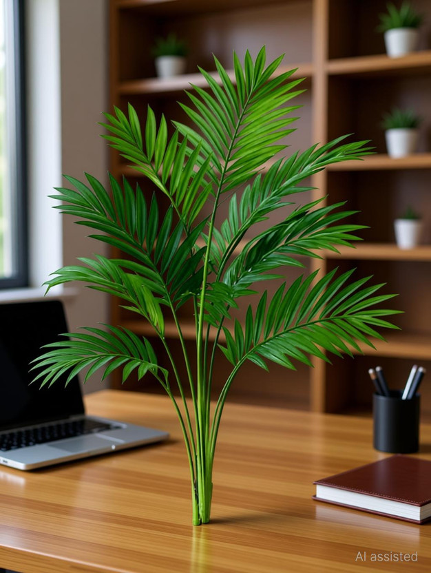 Sanol Sanol Elegant Artificial Palm Plant Green Indoor Decorative Home Office Display Bonsai Artificial Plant(59 cm, Green) - Flipkart Deal