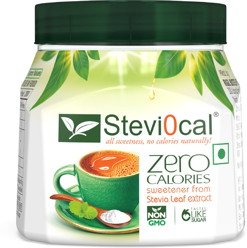 steviocal Free of Sugar Natural Stevia Sweetener - Jar - 200gm Sweetener Powder Sweetener(200 g)