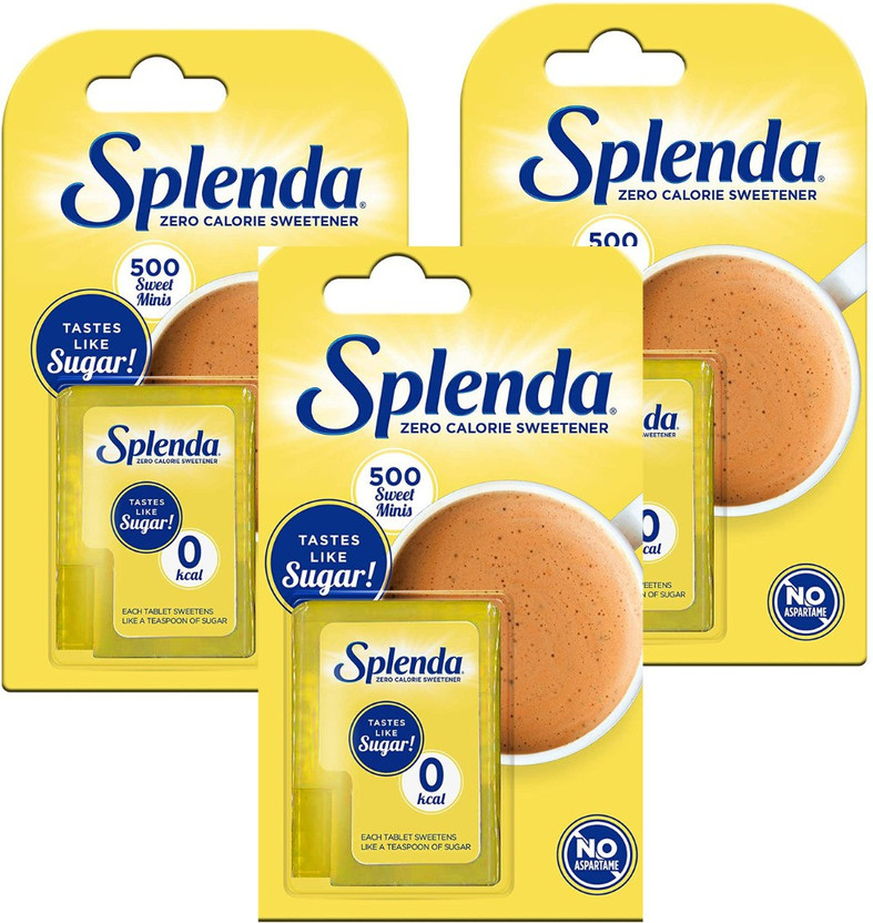 Splenda Sugar Alternative No Calorie Sweetner 7.5g (Imported) Pack Of 3 Sweetener(7.5 g, Pack of 3)