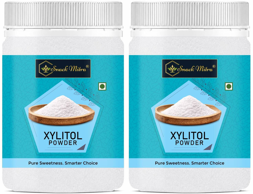 Snack Mitra 350g x 2 Xylitol Powder | Sugar Alternative for Desserts & Baking Sweetener(700 g, Pack of 2)