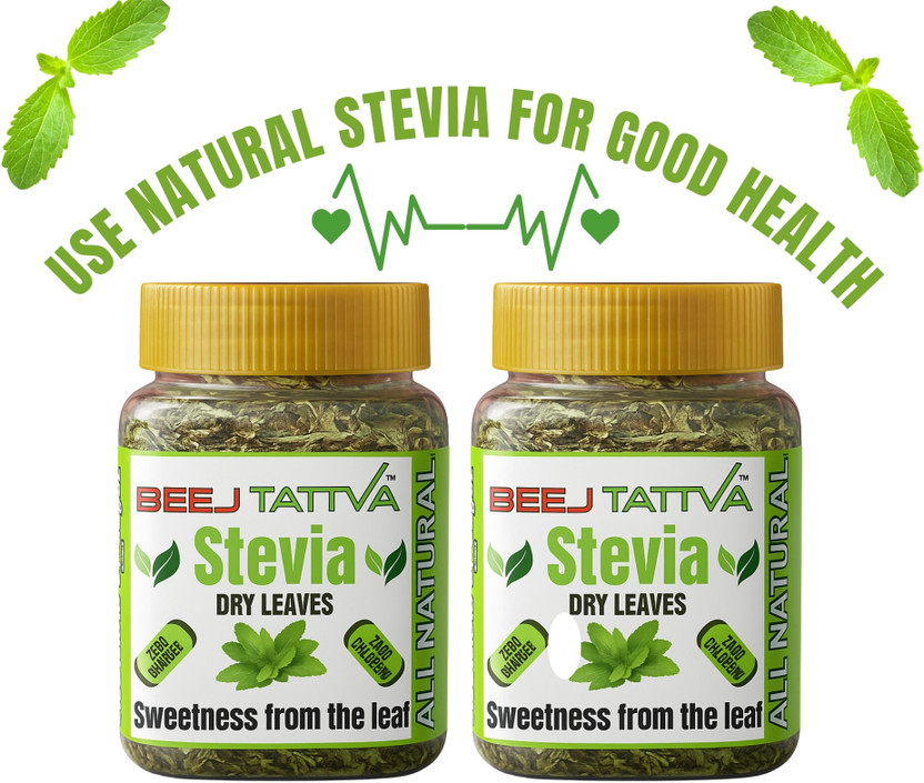 Beej Tattva Stevia Premium Pack of 2 (25g x 2) – For Diabetic Health Care Sweetener(50 g, Pack of 2)