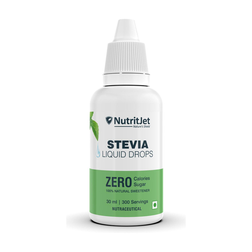 NutritJet Stevia Drops Natural & Zero Calorie Substitute,Sugar Free Sweetener(30 ml)