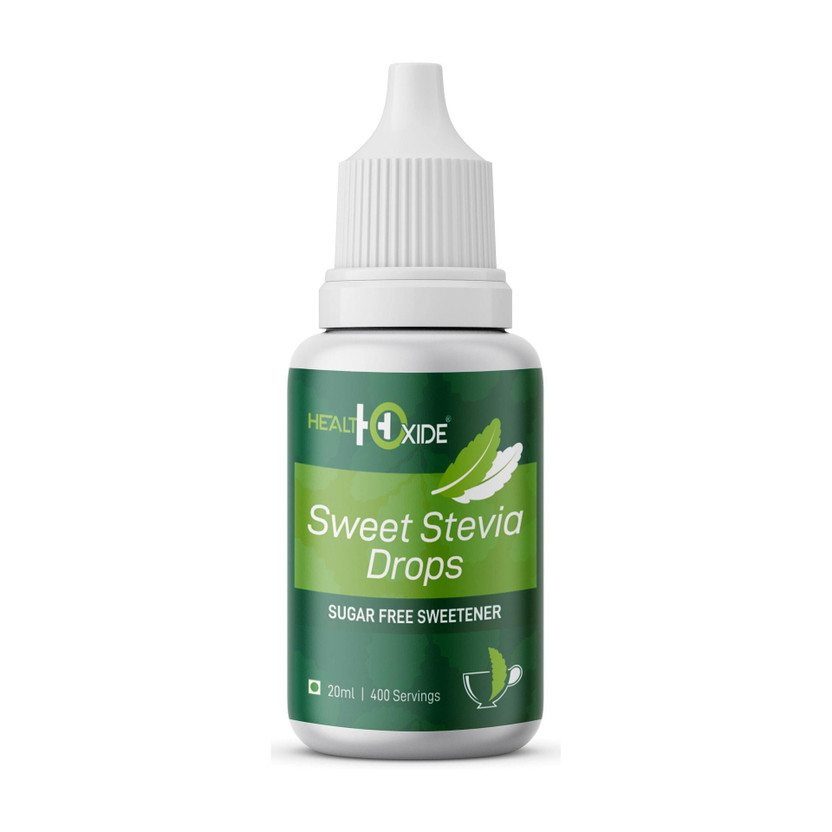 HEALTHOXIDE Sweet Stevia Drops – Natural & Zero Calorie Sweetener, Sugar Substitute, Sugar Free – 20 ml Sweetener(20 ml)