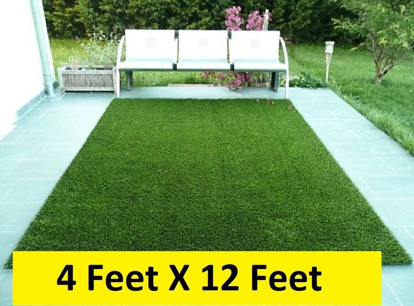 COMFY HOME Artificial Grass Door Mat(Green, Extra Large)
