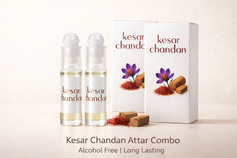 Advik Advik Global Kesar Chandan Attar Roll On 6ml Each | Alcohol-Free Long Lasting Floral Attar(Sandalwood) - Flipkart Deal
