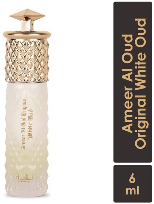 MANASIK Ameer Al Oud Original White Premium Fragrance, Roll on Itra