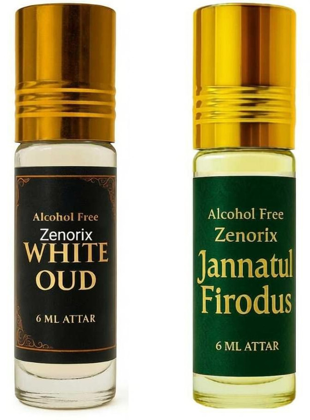 Zenorix Zenorix Jannatul Firdaus And White Oud Long Lasting Attar Perfume For Men And Women Floral Attar(Musk, White Oudh) - Flipkart Deal