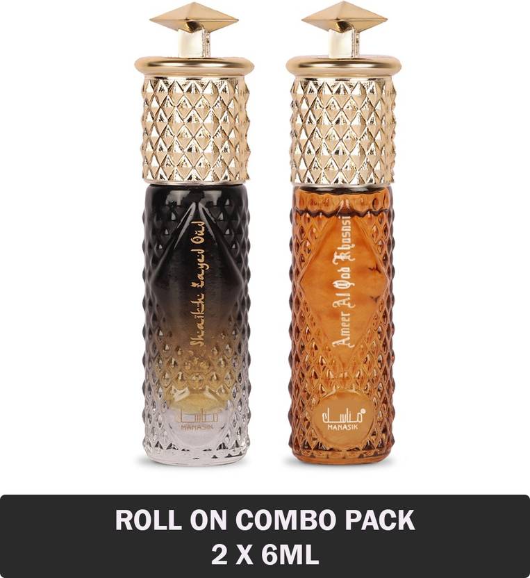 MANASIK Shaikh Zayed Oud & Al Oud Original White Oud Roll on Attar For