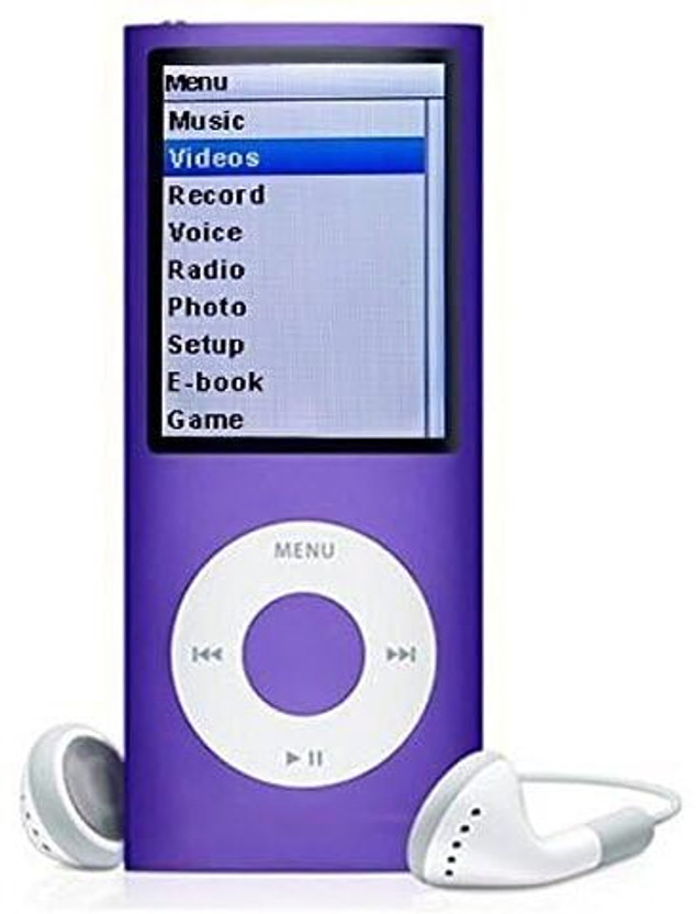DRUMSTONE MP4 Player with Voice Recorder, Video & Audio Playback, and E-Book Viewer 16 GB MP4 Player(Purple, 1 Display)