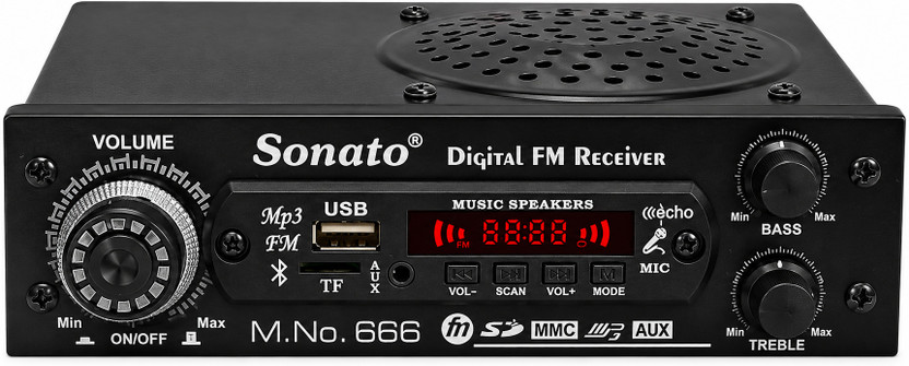 Sonato 666 USB Fm Player 32 GB MP3 Player(Black, 3 Display)