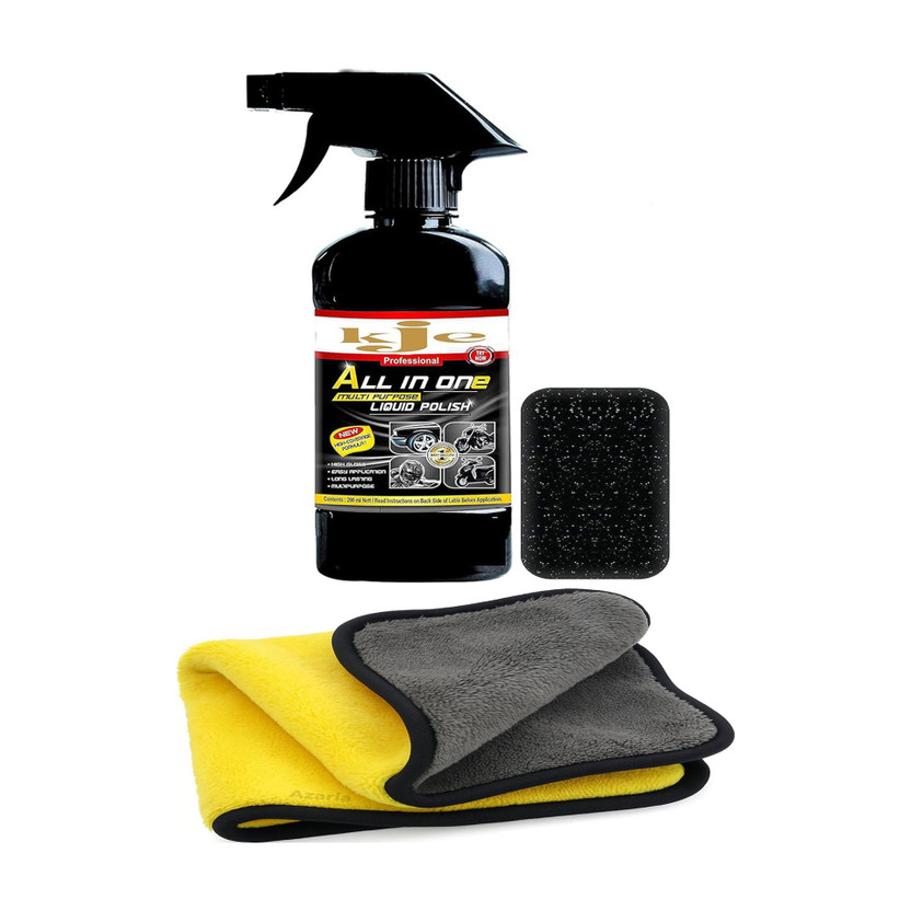 Kje Liquid Car Polish for Bumper, Dashboard, Tyres, Leather, Metal Parts(250 ml, Pack of 1)
