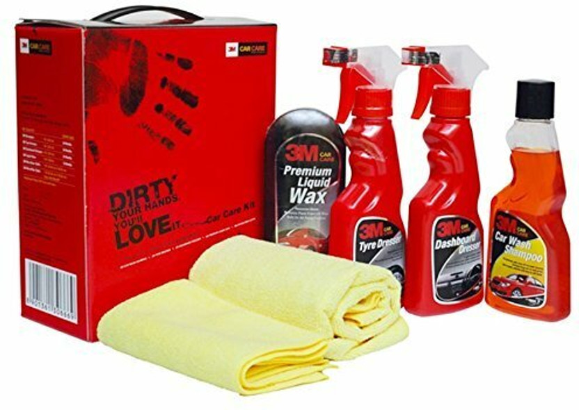 3M Car Care Small Cleaning & Polishing Kit for Car (All In One) Combo