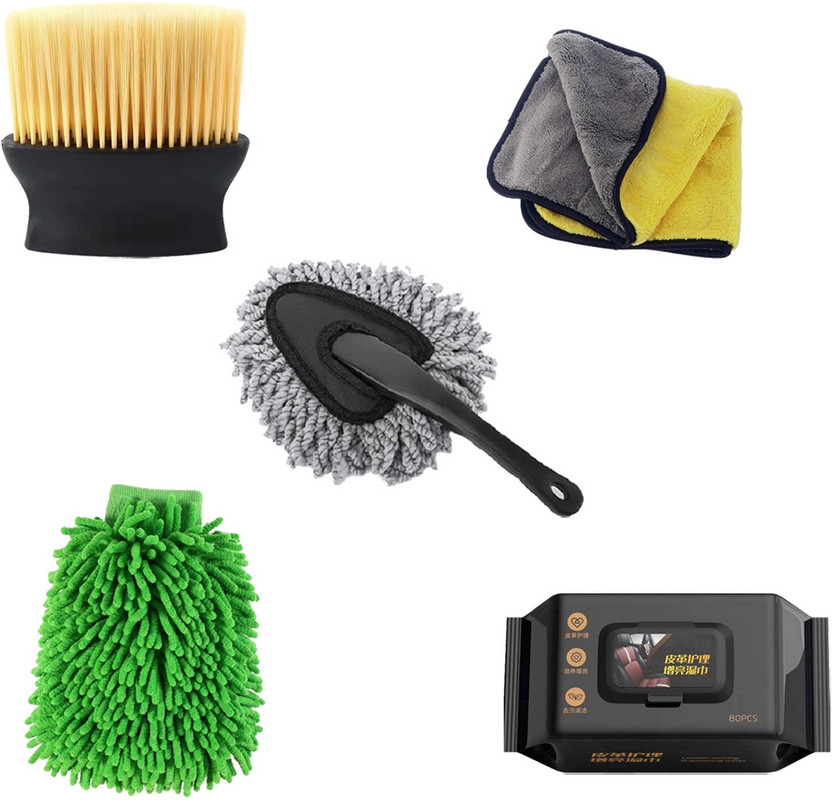 ORIDOR 5 in 1 Car Dashboard and Exterior Cleaning Combo Kit Set CIC237-GS Vehicle Interior Cleaner(5 g)