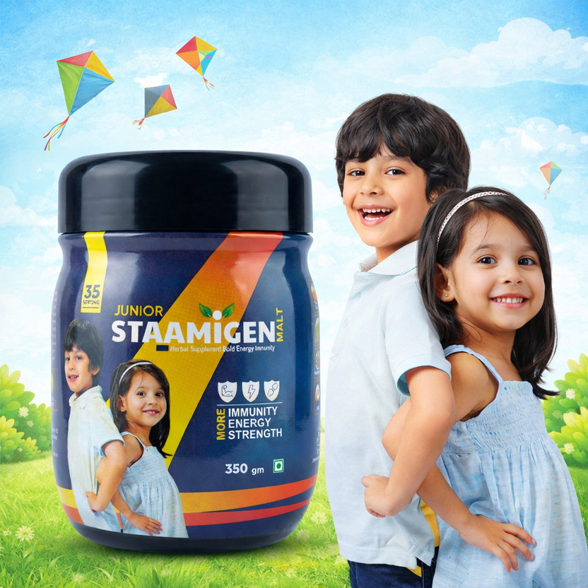 ALPHA AYURVEDA Junior Staamigen Malt for Kids. Weight and health gainer Ayurvedic Supplement.(350 g)