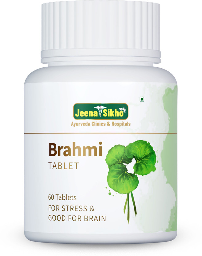 Jeena Sikho Brahmi Mind Wellness Tablets | Stress Relief & Memory Booster(60 Tablets)