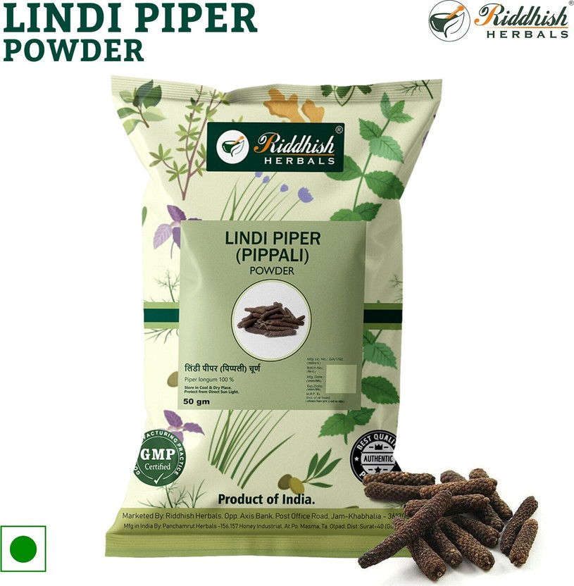 Riddhish Riddhish HERBALS Lindi Piper Churna - Pippali - long pepper powder - pack of 2 - each of 50gm(Pack of 2, 200 g) - Flipkart Deal