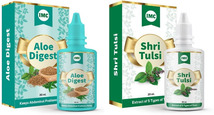 IMC Aloe Digest and Shri Tulsi(Pack of 2, 50 ml)
