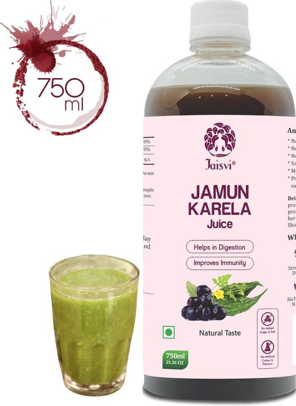 Jaisvi Jamun Karela acid reflux juice, energy drinks agnus castus burn
