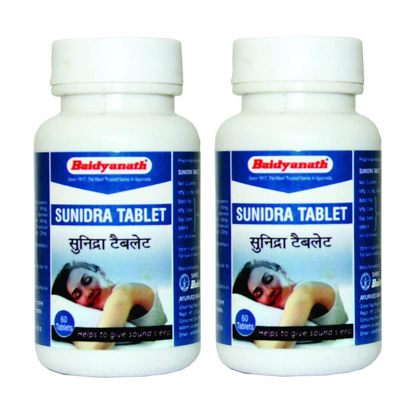 Baidyanath Baidyanath Sunidra Tablet - Non-Habit Sleeping Pills - 60 Tablets(Pack of 2, 120 Tablets) - Flipkart Deal