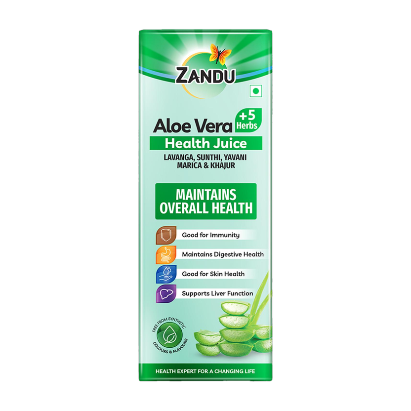 ZANDU ZANDU Aloe Vera + 5 Herbs Health Juice(1 L) - Flipkart Deal