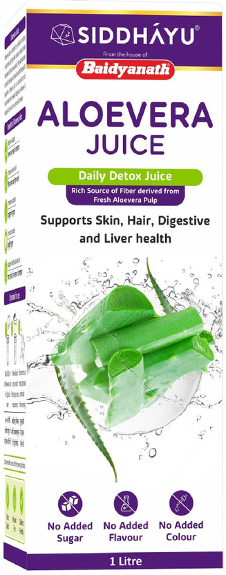 Baidyanath Aloe Vera juice with Pulp, 1000 ml(1 L)