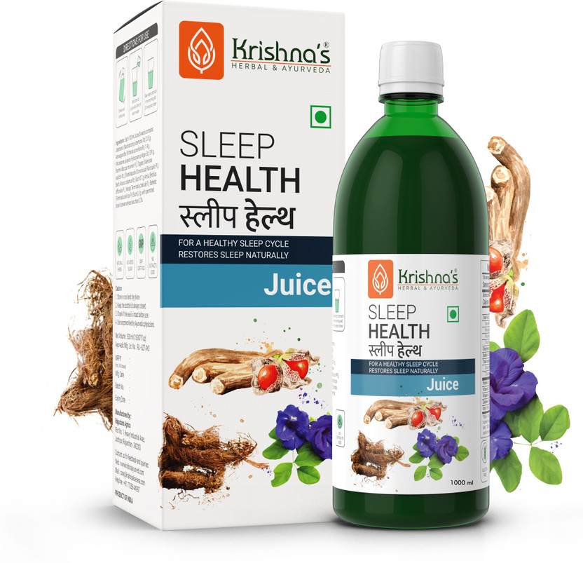 Krishna's Herbal & Ayurveda Sleep Health Juice | Restores Sleep Naturally(1000 ml)