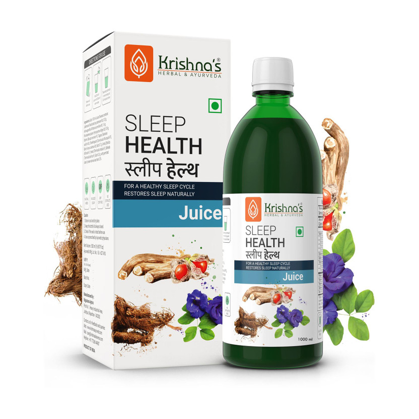 Krishna's Herbal & Ayurveda Sleep Health Juice | Restores Sleep Naturally(1000 ml)