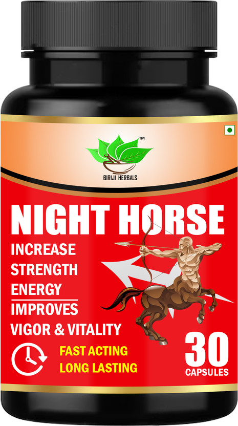 BIRJI HERBALS NIGHT HORSE FAST ACTING & LONG LASTING(30 Capsules)