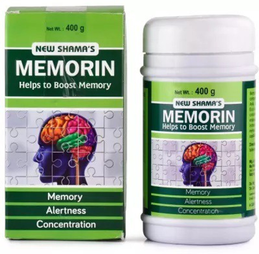 New Shama MEMORIN Helps to Boost Memory (400g) (Pack Of 2)(Pack of 2, 800 g)