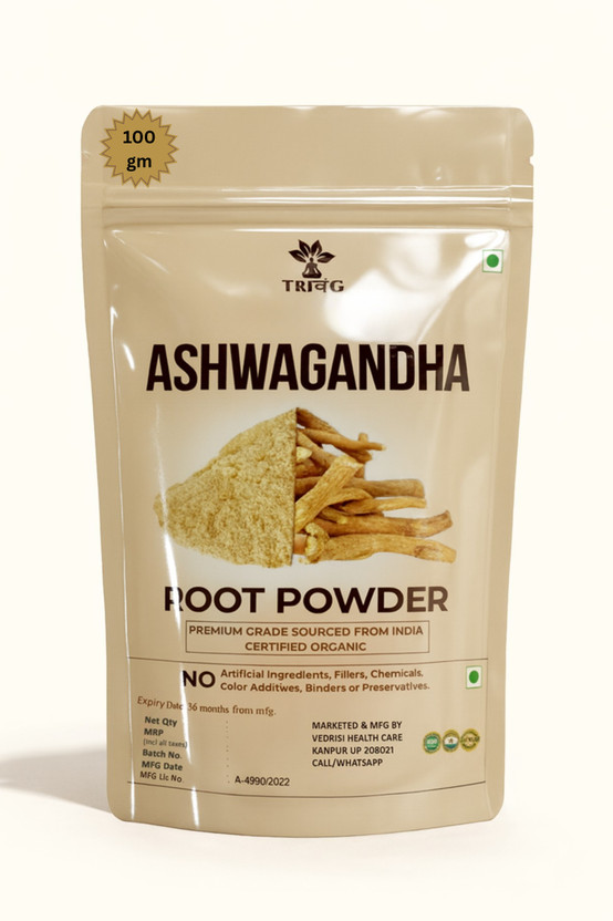 Trivang 100% Natural Ashwagandha Powder- Withania Somnifera, 100g(100 g)