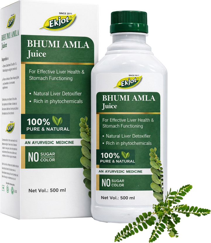 Ekjot Bhumi Amla Juice | Liver Cleanser & Detox | Supports Liver Health & Digestion(500 ml)